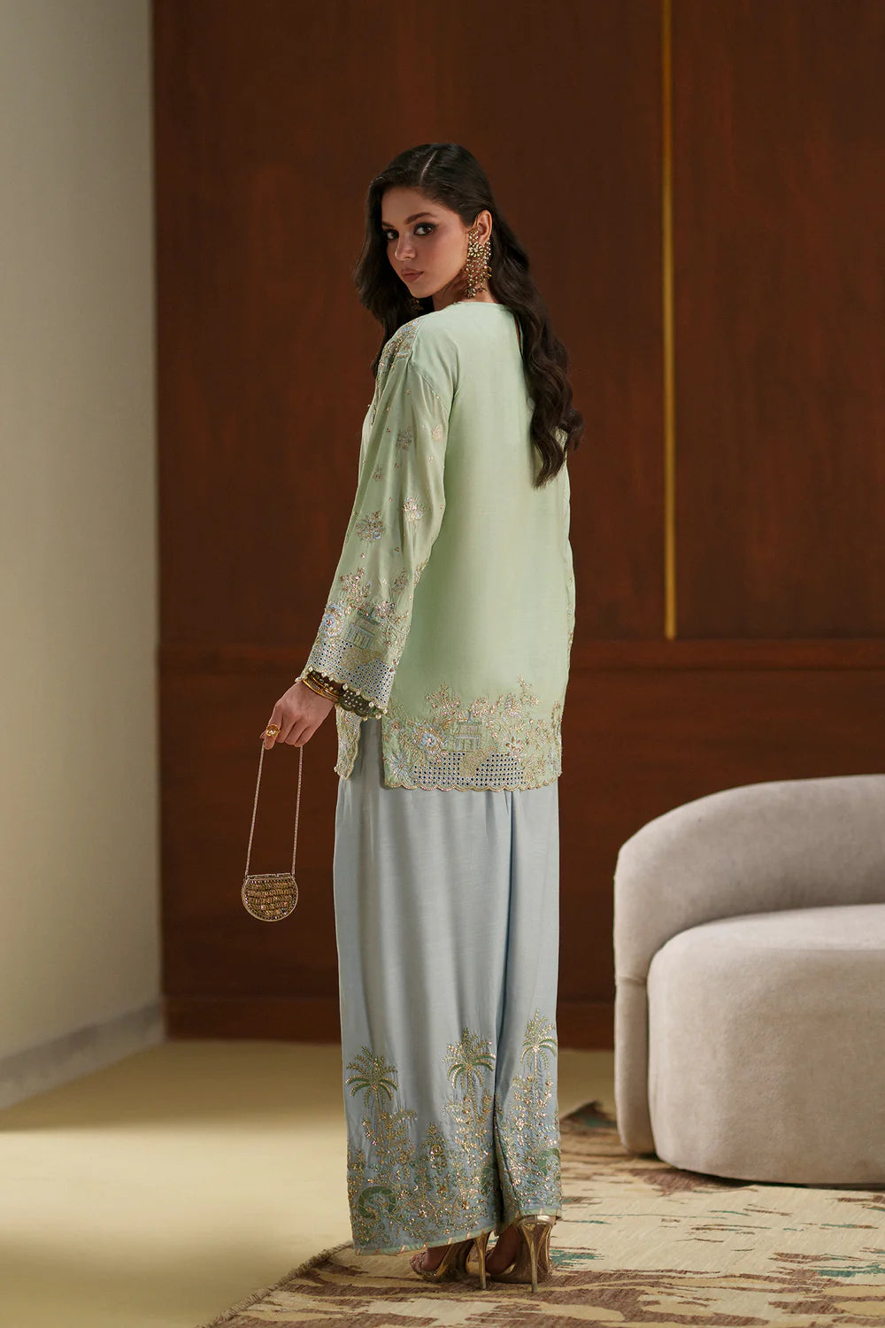 PASTEL GREEN | E1124/104/721 | Women Boutique Summer '26- Drop 4 | Ethnc