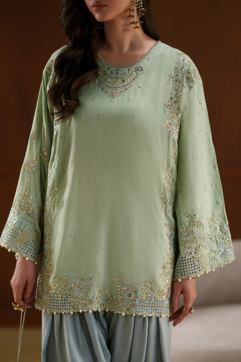 PASTEL GREEN | E1124/104/721 | Women Boutique Summer '26- Drop 4 | Ethnc