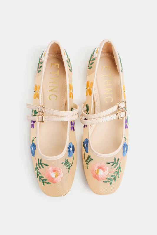 PALE YELLOW | E1146/109/114 | ETHNC | FOOTWEAR