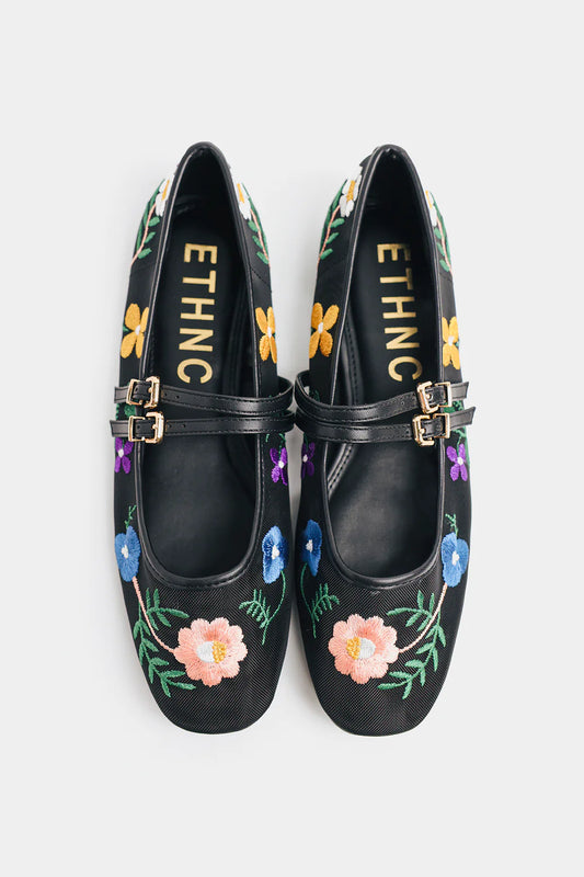 BLACK | E1146/109/901 | ETHNC | FOOTWEAR