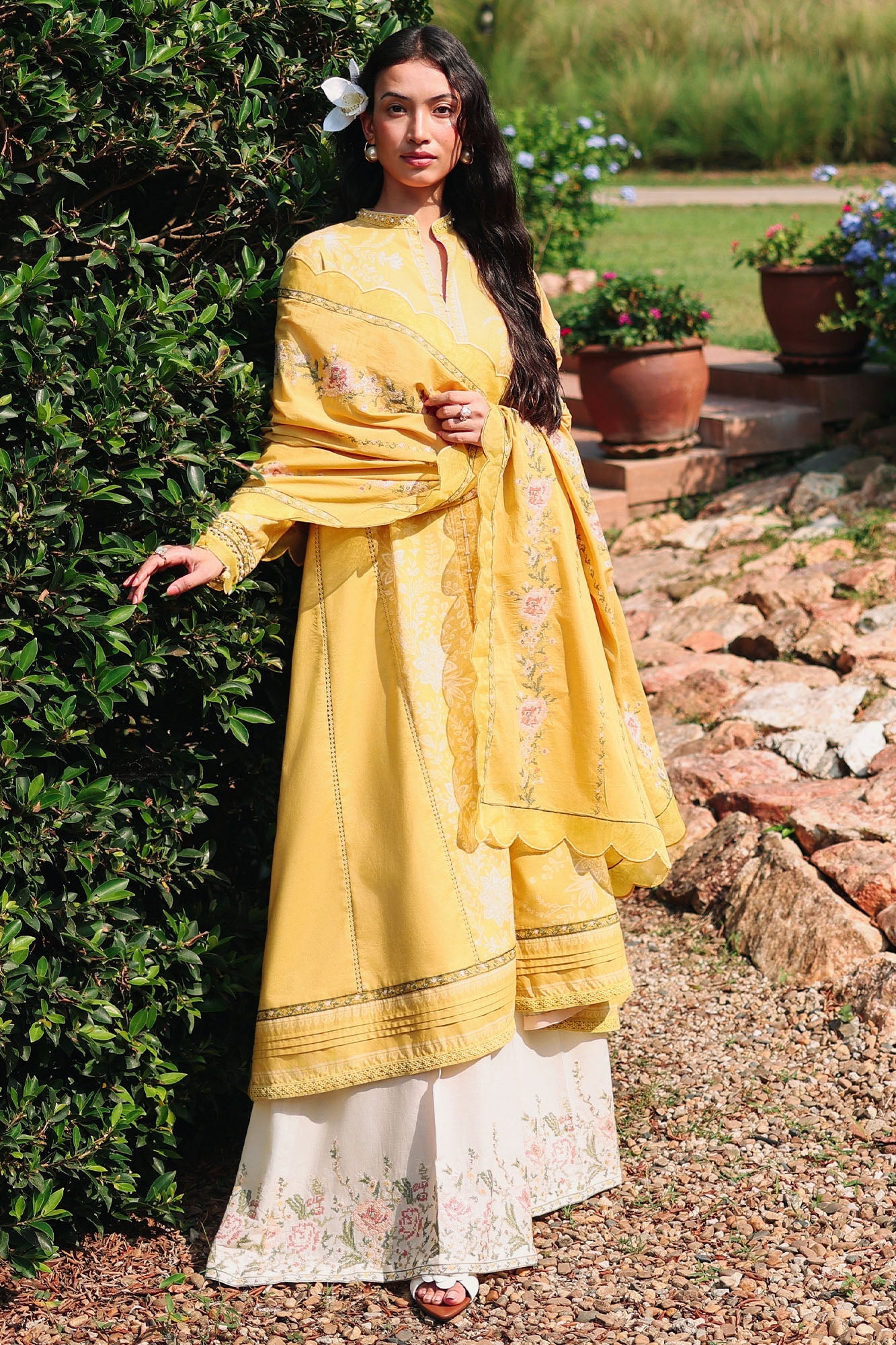 Petal Drapes| Eid Lawn Edit II '26 | Cross Stitch