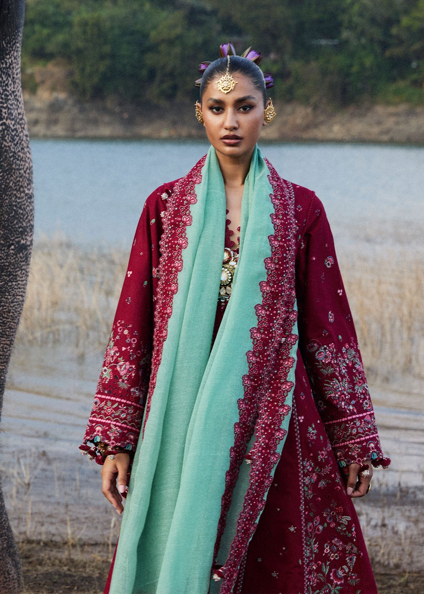 Mohogany | Hussain Rehar Luxury Lawn’25