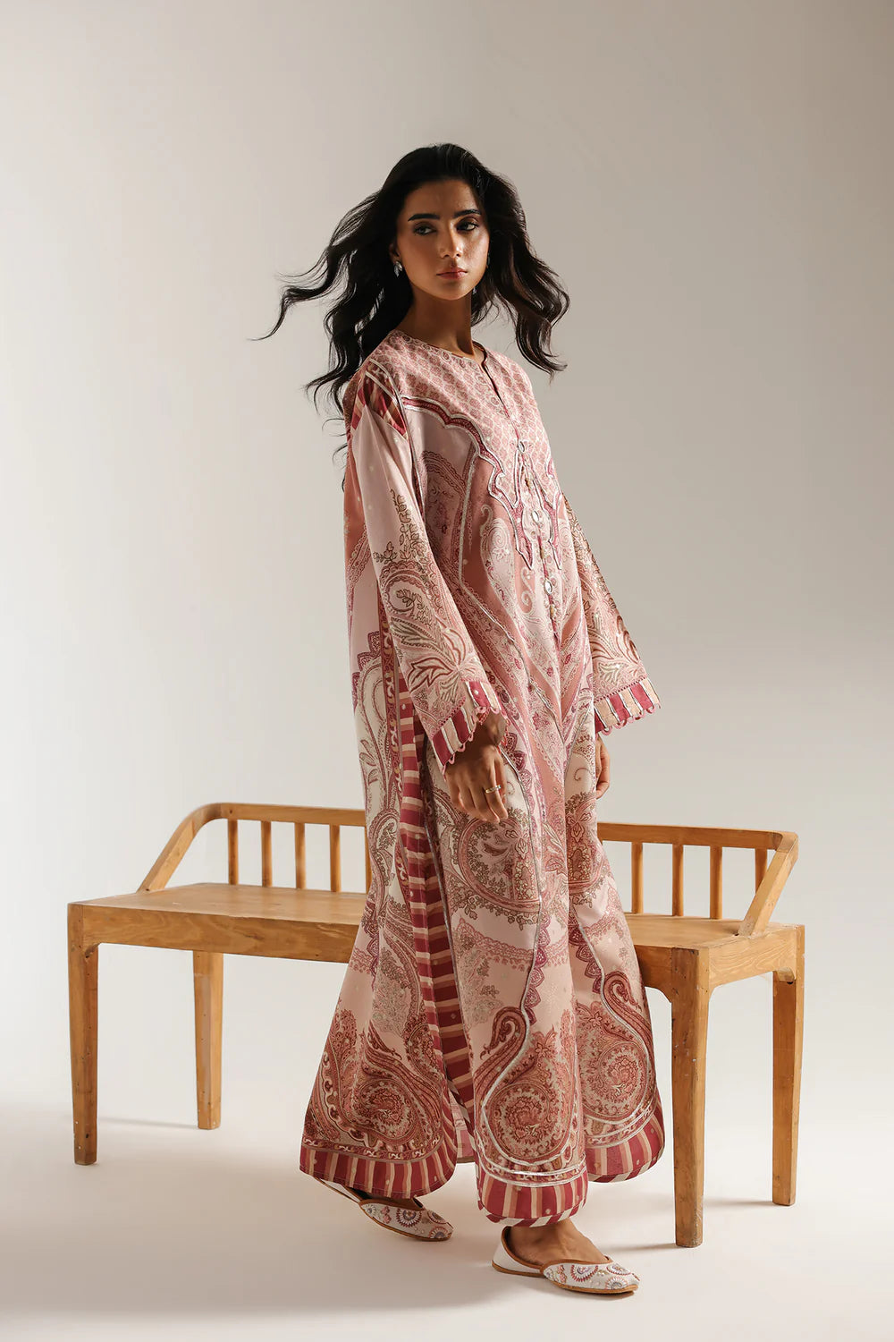 POWDER PINK | E3491/103/315 | ROZANA | Ethnc