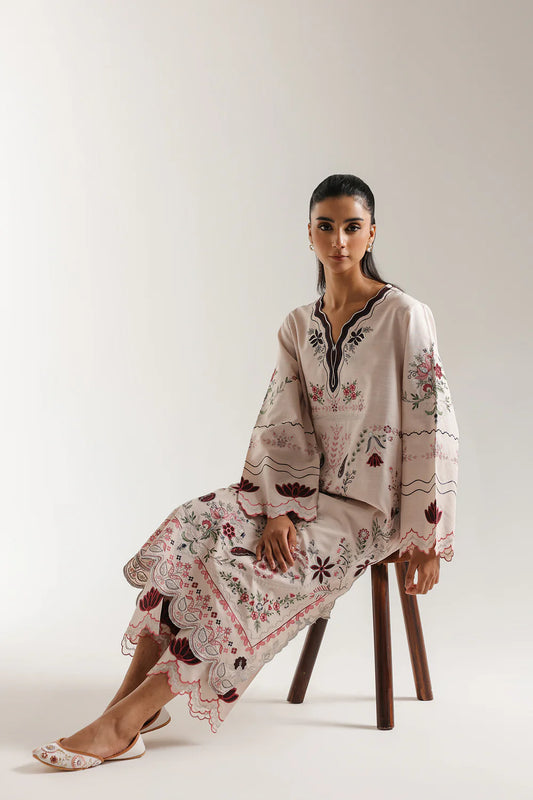 PALE CORAL | E3602/103/329 | Rozana collection 25' - Drop 03 | Ethnc