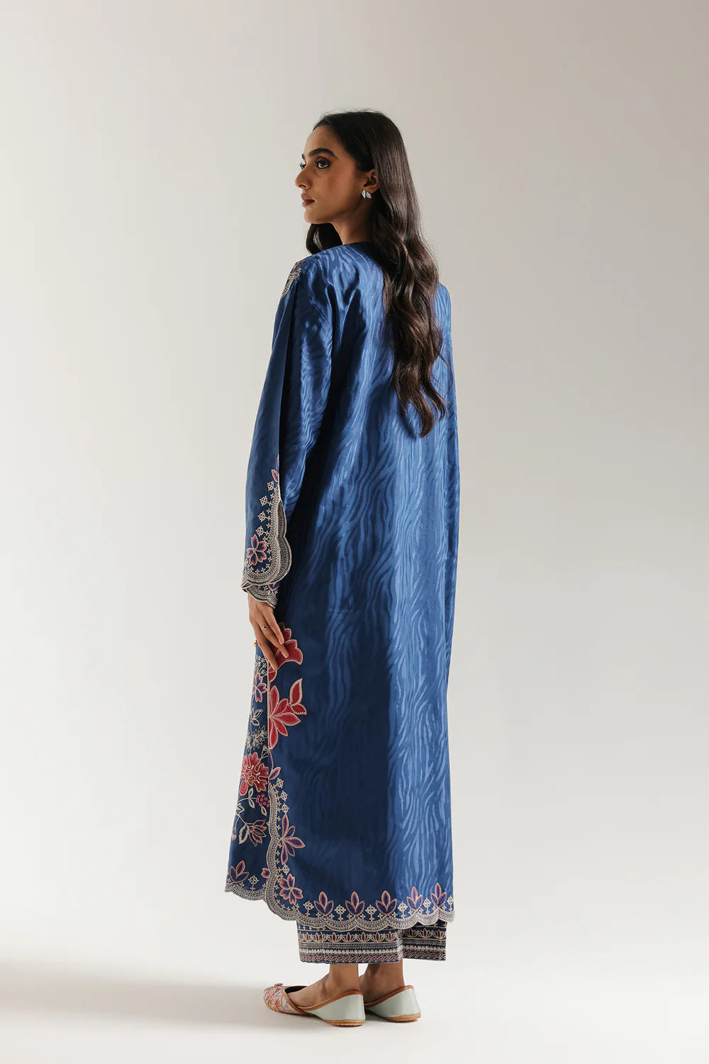 NAVY BLUE | E3638/103/619 | Rozana collection 25' - Drop 03 | Ethnc