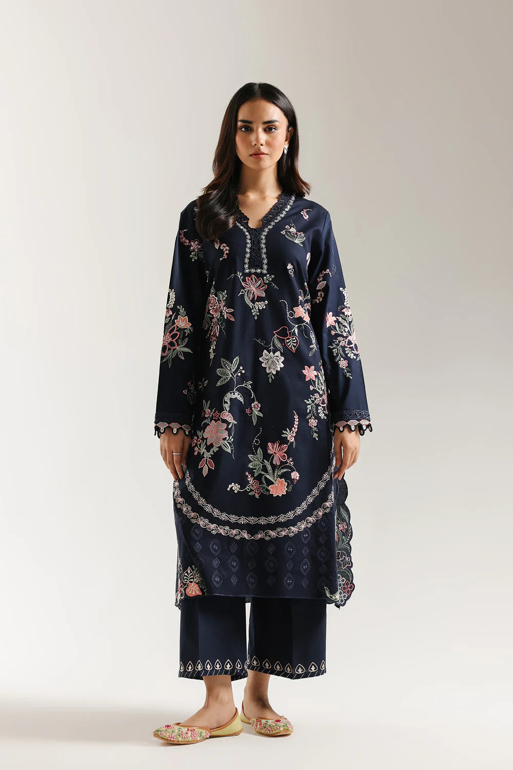 INDIGO BLUE | E3647/103/622 | Rozana collection 25' - Drop 03 | Ethnc