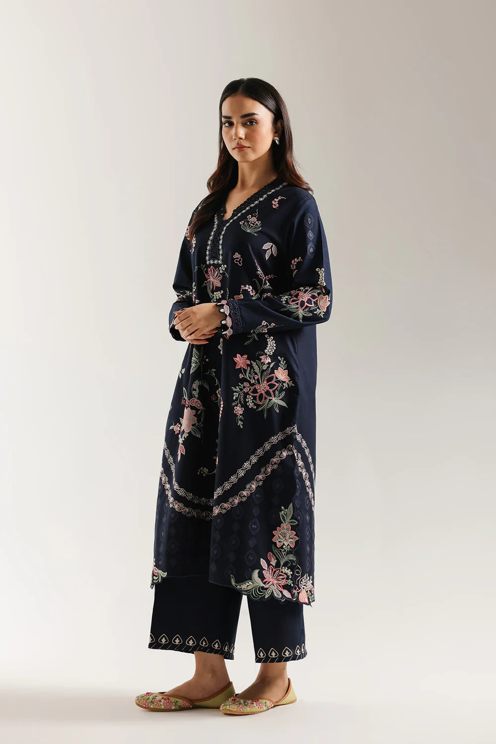 INDIGO BLUE | E3647/103/622 | Rozana collection 25' - Drop 03 | Ethnc