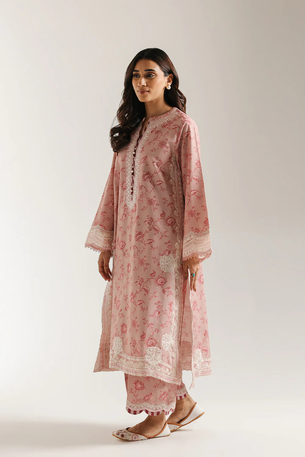 PALE CORAL | E3665/103/328 | ROZANA | Ethnc