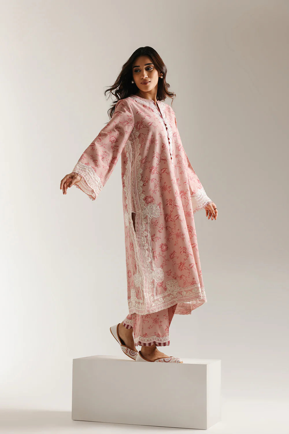 PALE CORAL | E3665/103/328 | ROZANA | Ethnc