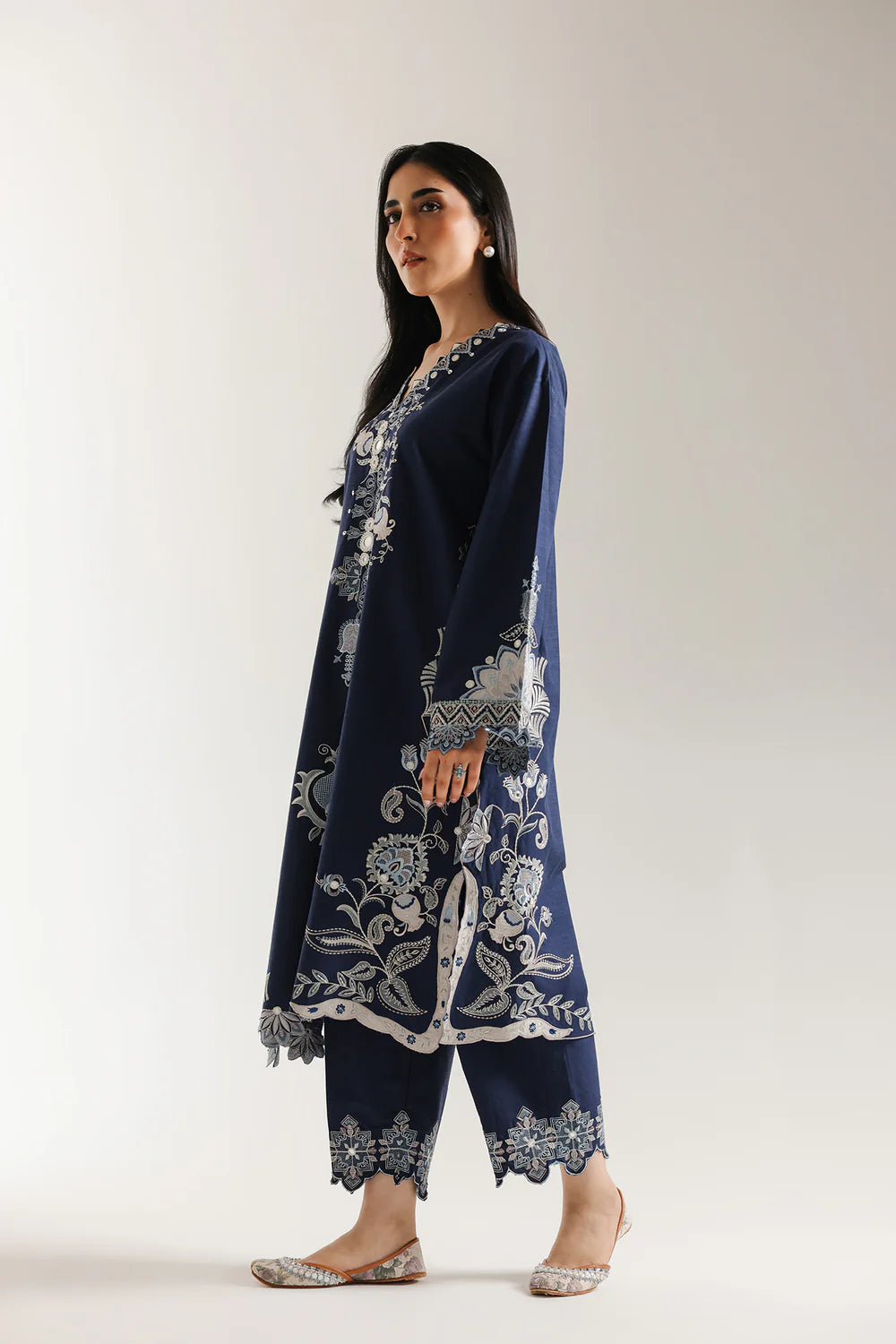 COBALT | E3671/103/603 | Rozana collection 25' - Drop 03 | Ethnc