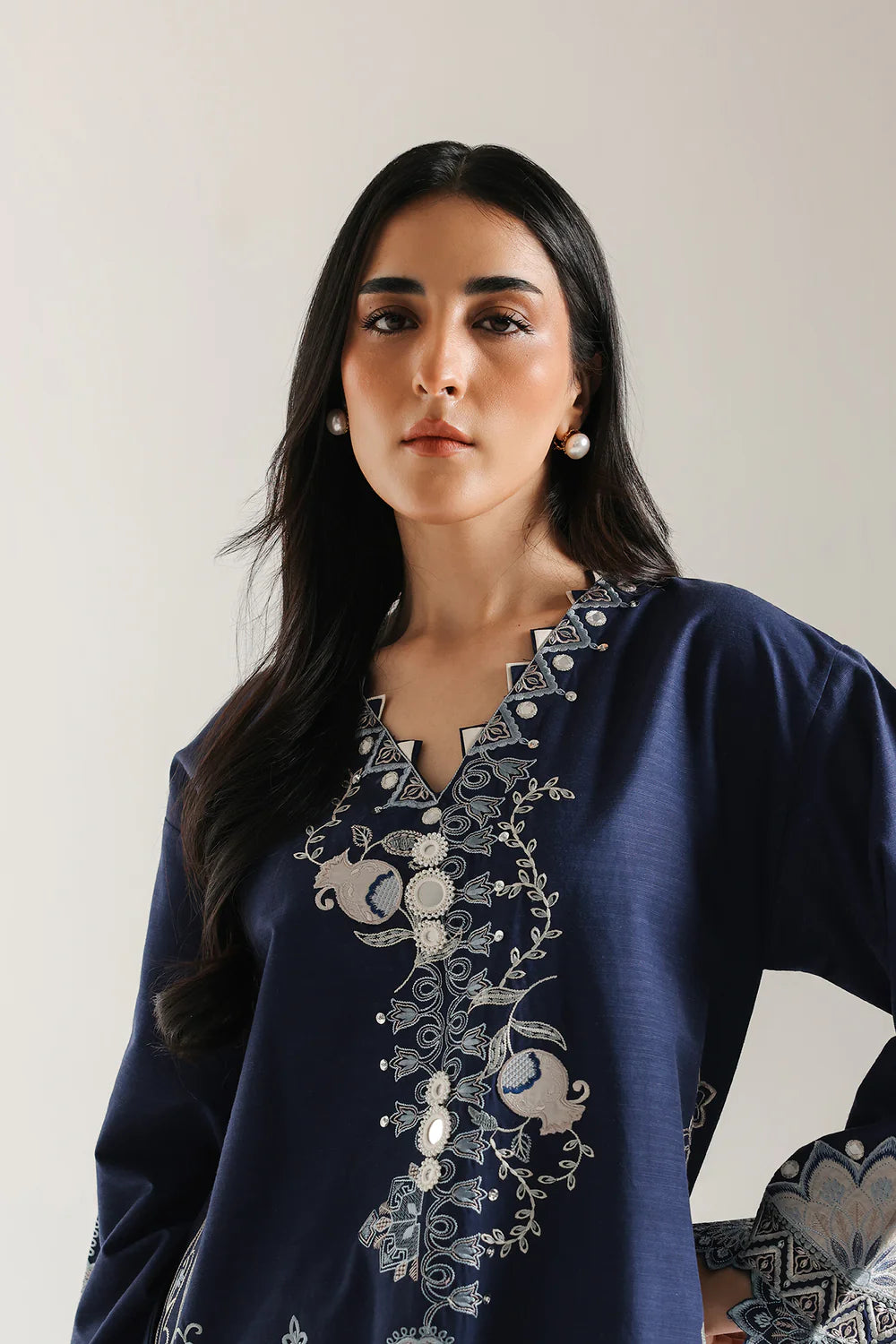 COBALT | E3671/103/603 | Rozana collection 25' - Drop 03 | Ethnc