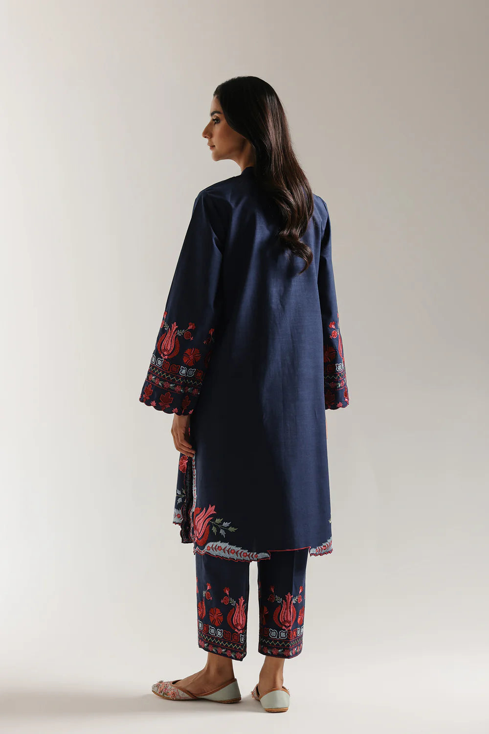 NAVY BLUE | E3683/103/619 | Rozana collection 25' - Drop 03 | Ethnc