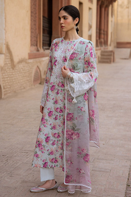 SPARKLING GEM-3PC PRINTED LAWN SUIT | Cross Stitch