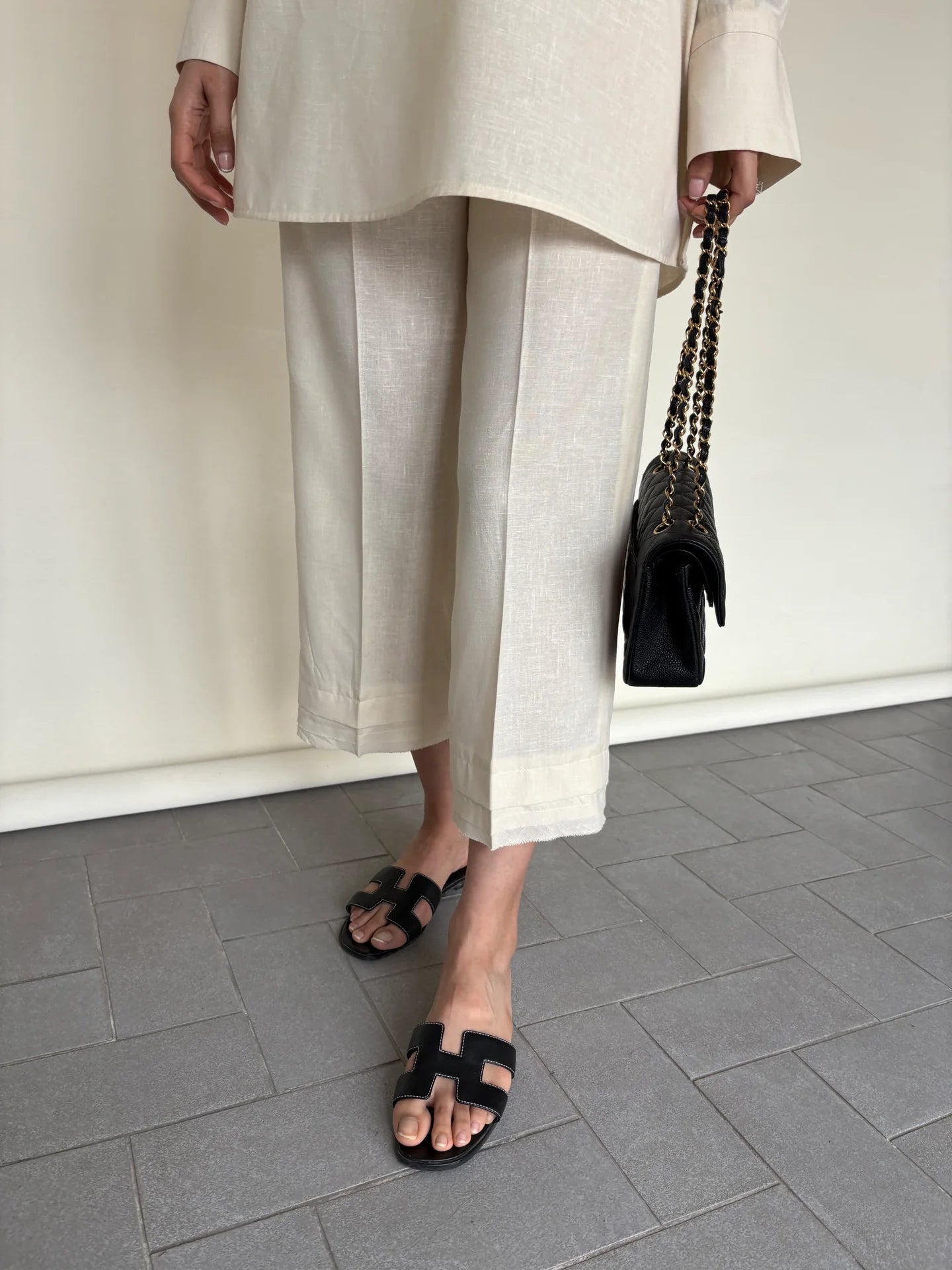 CREAM LINEN WILLOW SET | Sak Atelier
