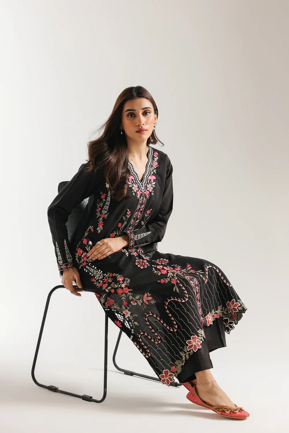 BLACK | E4013/103/901 | Rozana Collection SS '26 Drop 3 | Ethnc