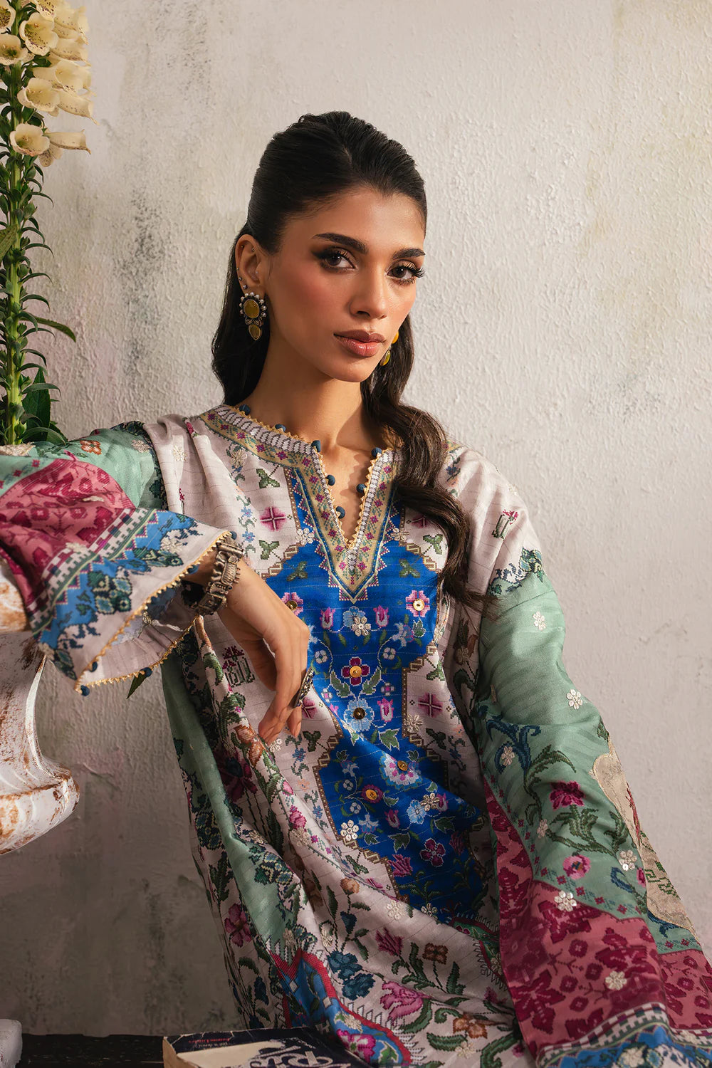 STONE | E4035/103/817 | Rozana Collection SS '26 - Drop 4 | Ethnc