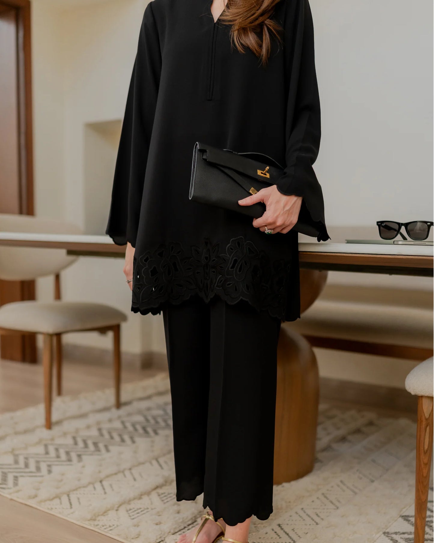 Black Cutwork Set | LIRA