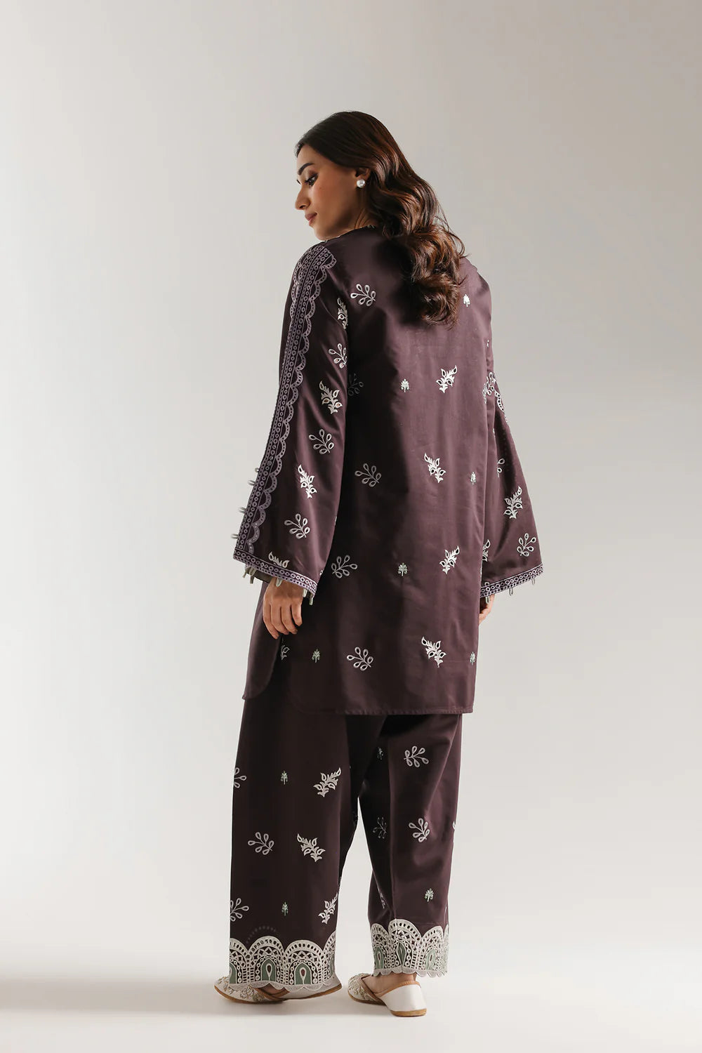 DEEP PLUM | E4079/103/516 | Rozana Collection SS '26 Drop 3 | Ethnc