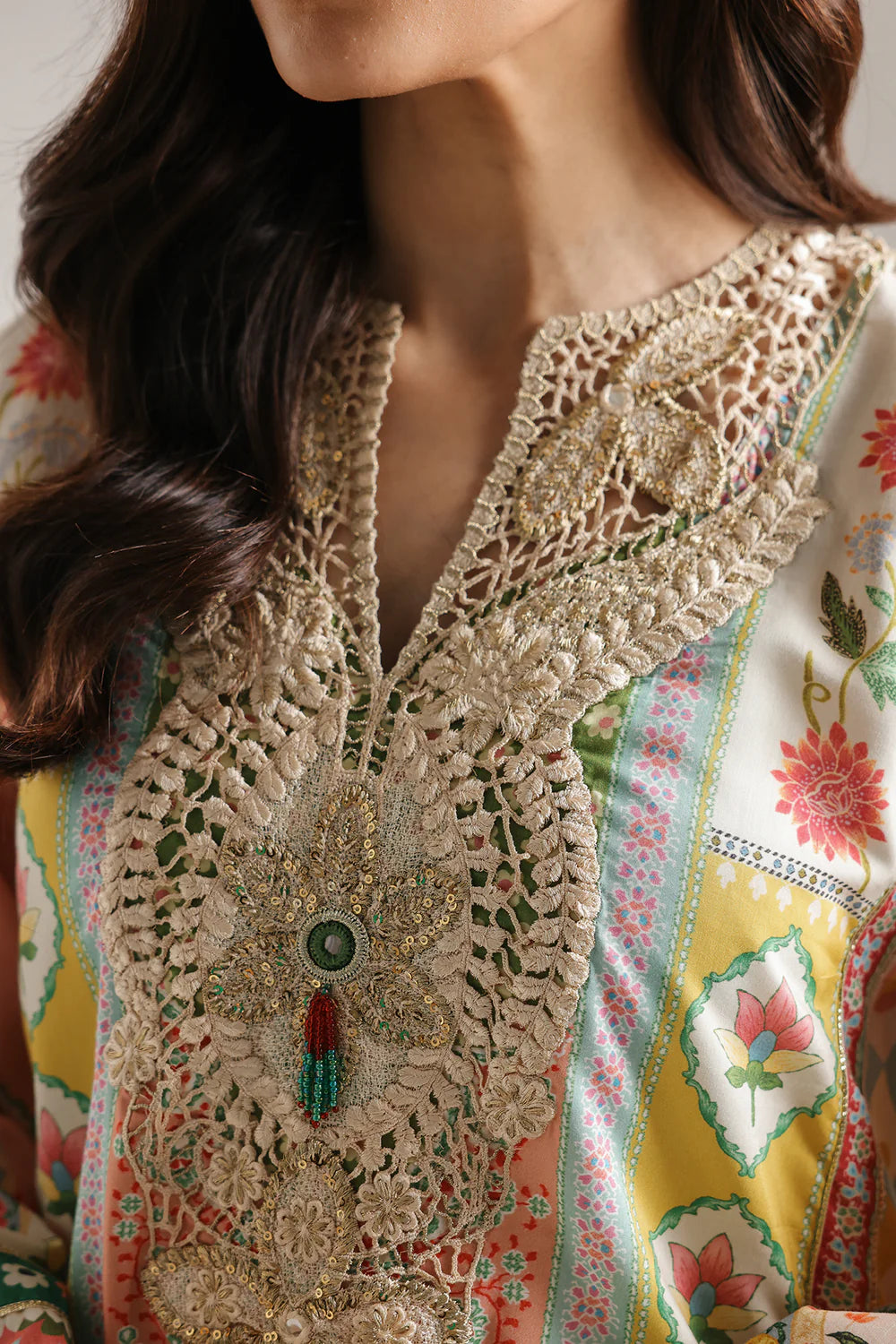 SALMON | E4115/103/325 | Rozana Collection SS '26 Drop 3 | Ethnc