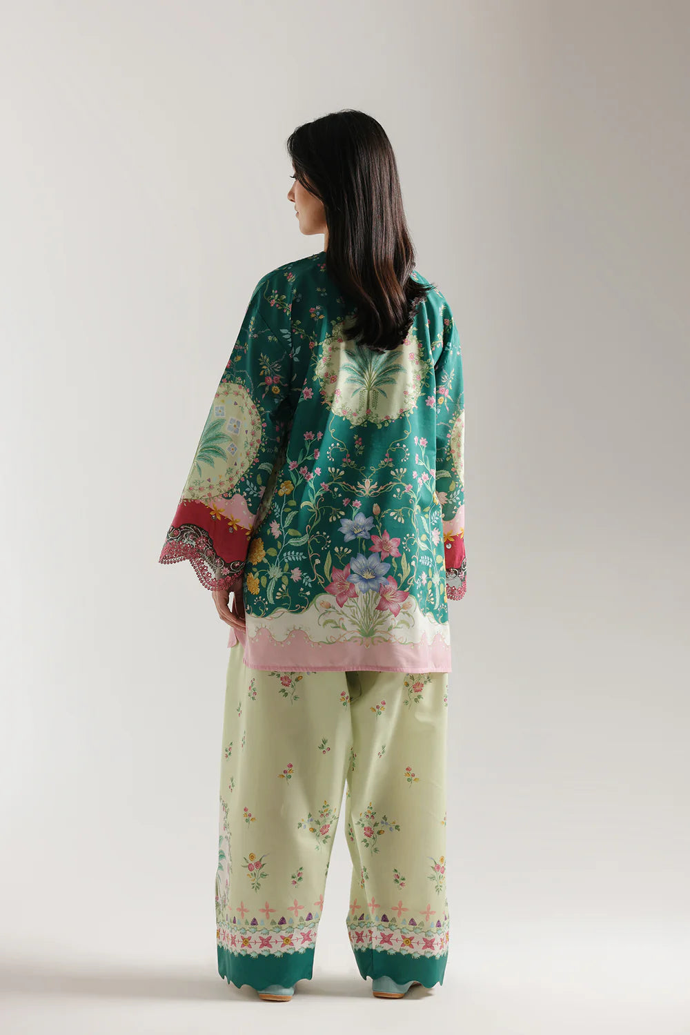 APPLE-GREEN | E4117/103/127 | Rozana Collection SS '26 Drop 3 | Ethnc