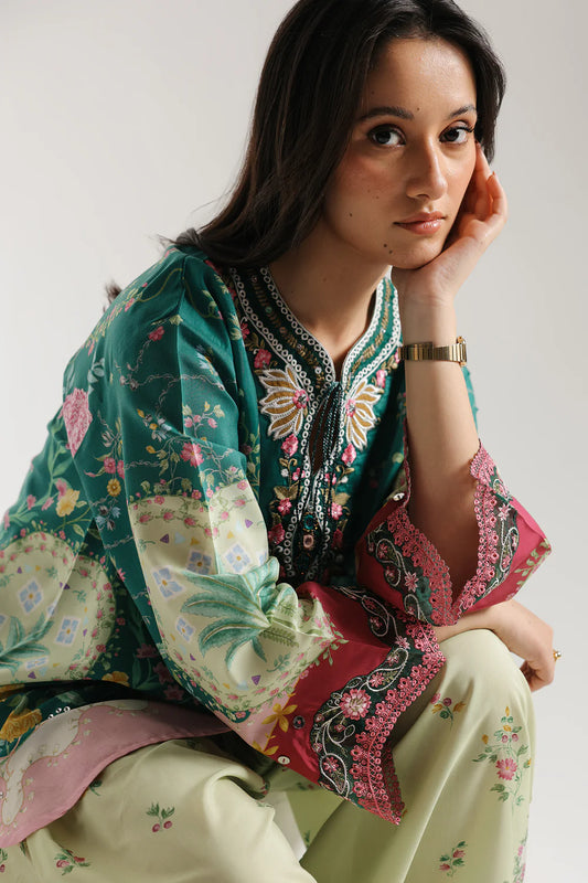 APPLE-GREEN | E4117/103/127 | Rozana Collection SS '26 Drop 3 | Ethnc