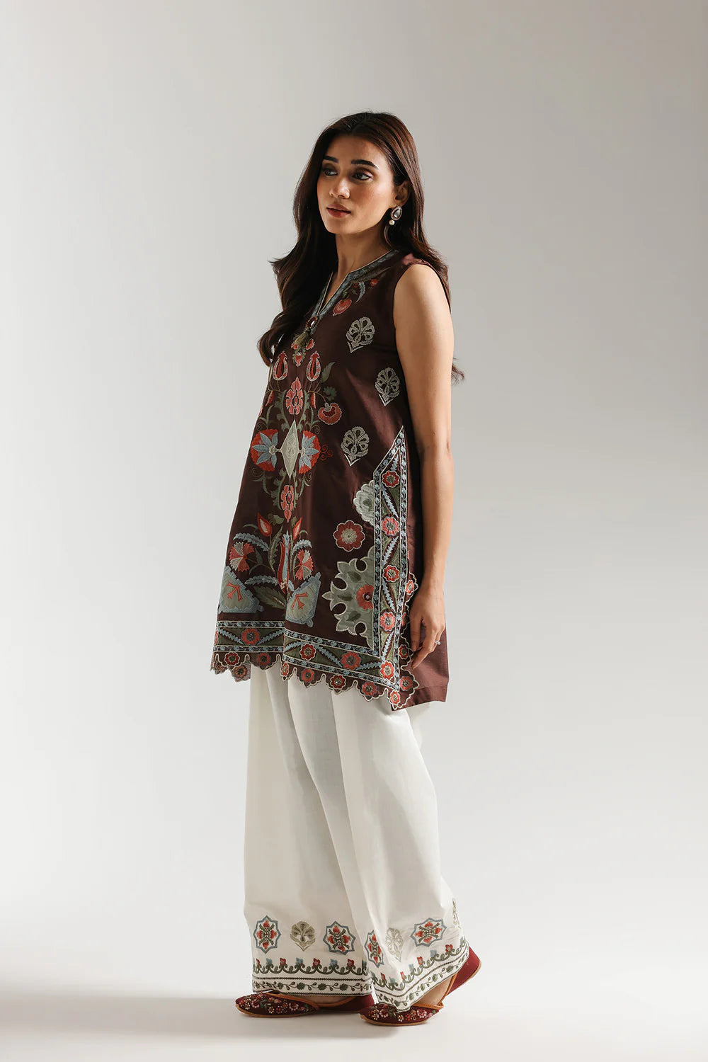 BROWN | E4129/103/801 | Rozana Collection SS '26 Drop 3 | Ethnc