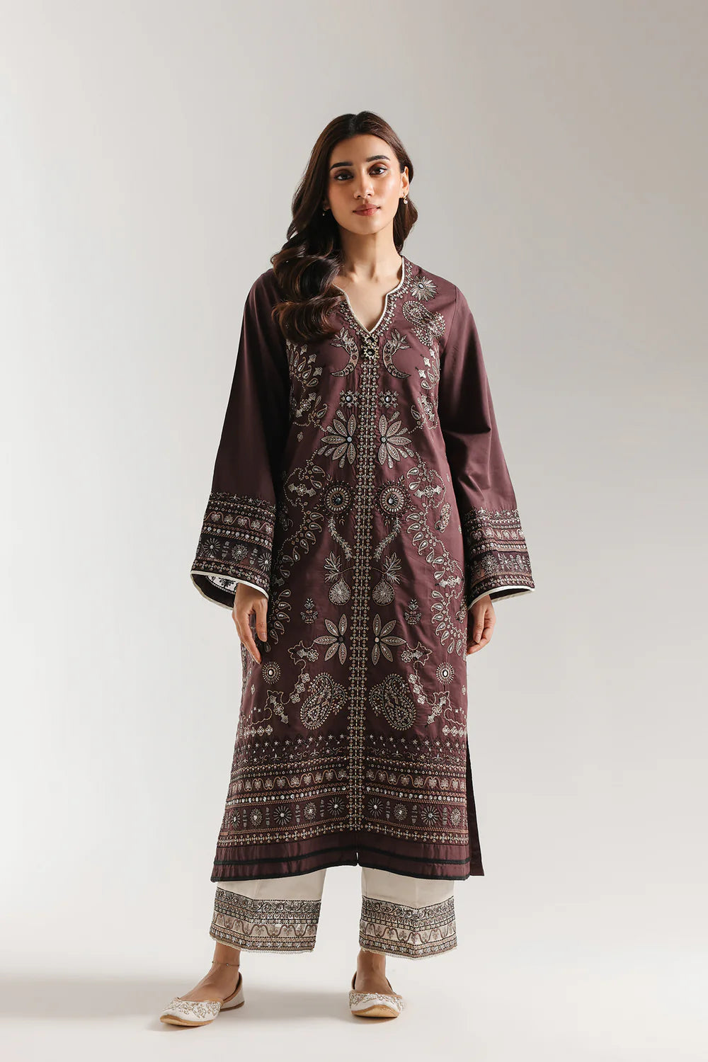 GRAPE WINE | E4145/103/304 | Rozana Collection SS '26 Drop 3 | Ethnc