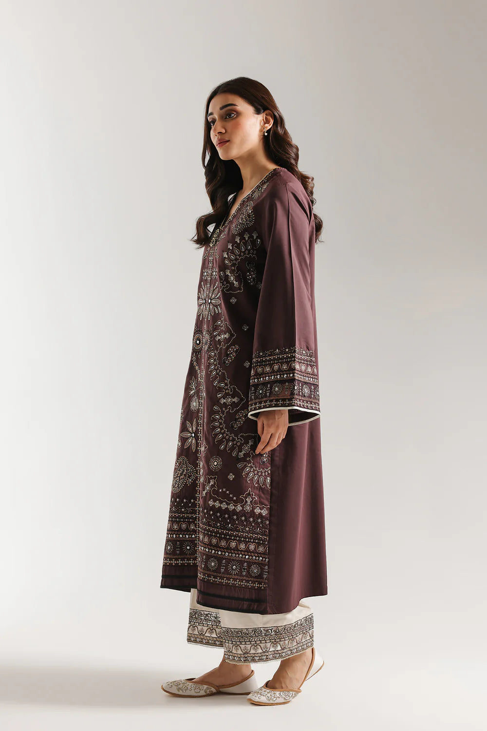 GRAPE WINE | E4145/103/304 | Rozana Collection SS '26 Drop 3 | Ethnc