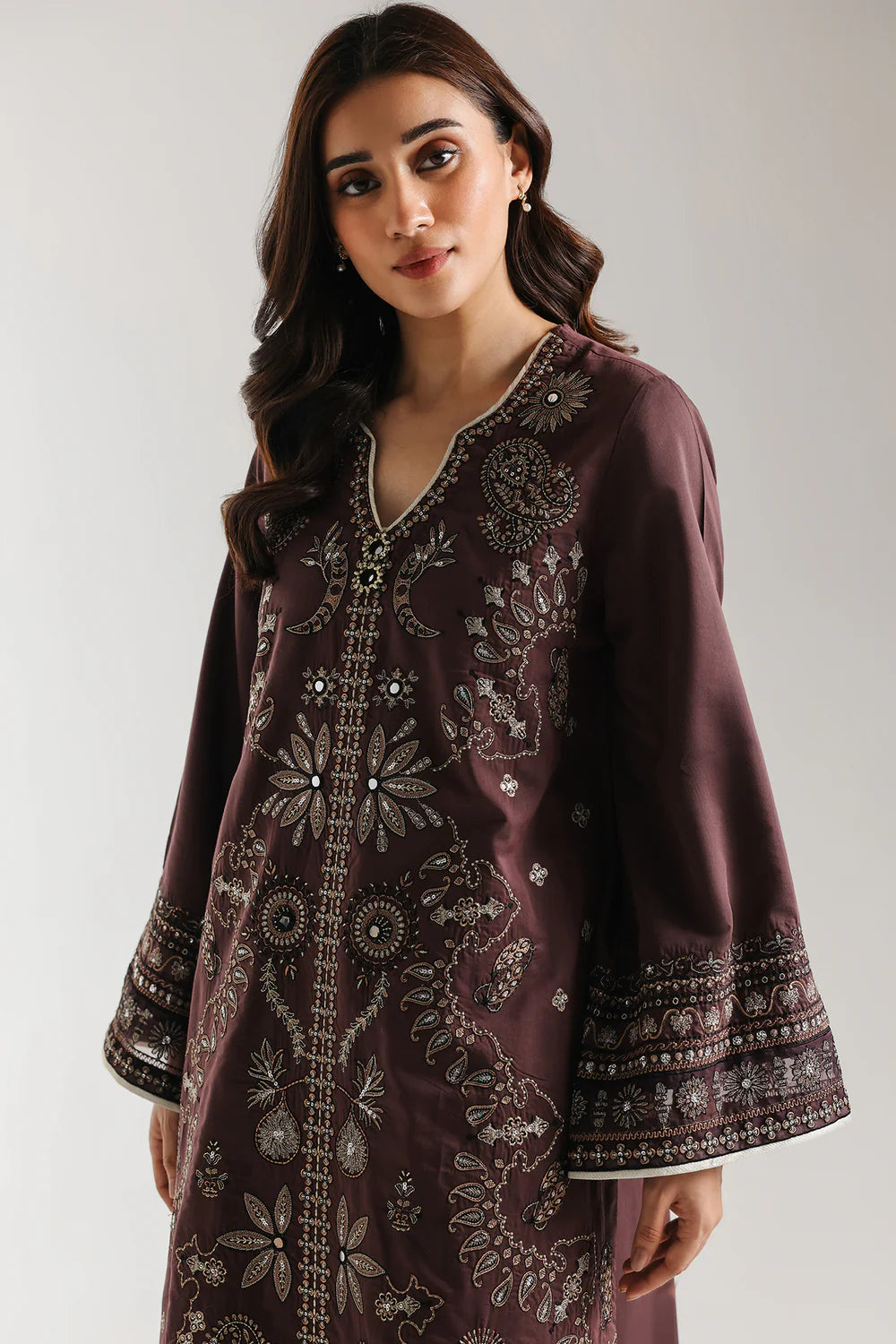 GRAPE WINE | E4145/103/304 | Rozana Collection SS '26 Drop 3 | Ethnc