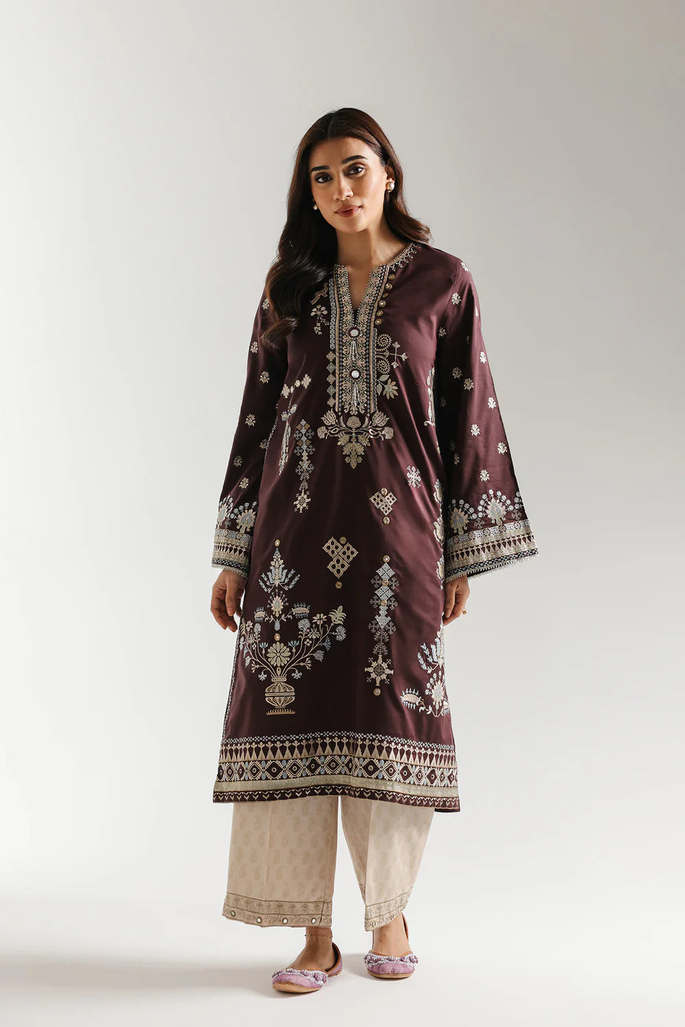 COFFEE | E4151/103/802 | Rozana Collection SS '26 Drop 3 | Ethnc