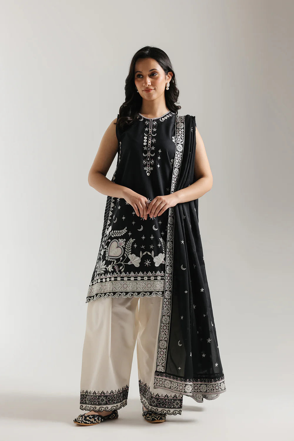 BLACK | E4153/103/901 | Rozana Collection SS '26 - Drop 4 | Ethnc