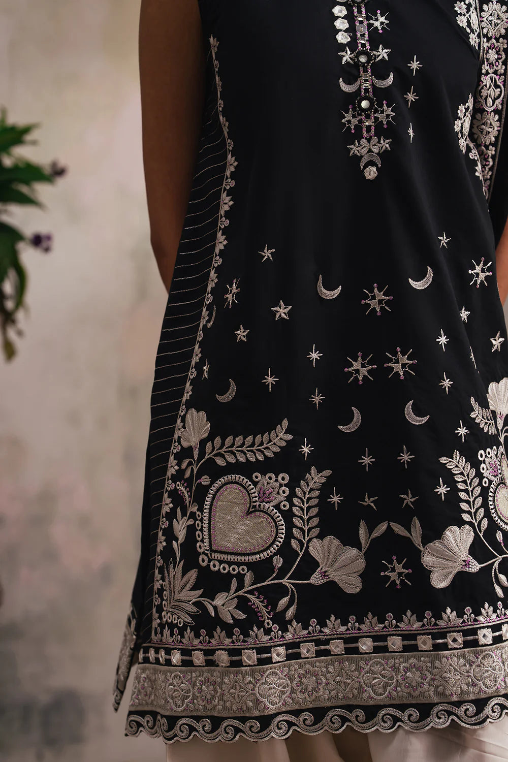 BLACK | E4153/103/901 | Rozana Collection SS '26 - Drop 4 | Ethnc