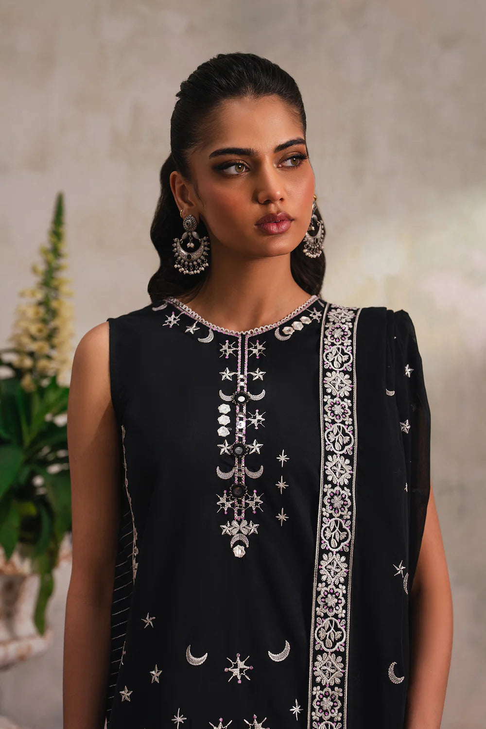 BLACK | E4153/103/901 | Rozana Collection SS '26 - Drop 4 | Ethnc