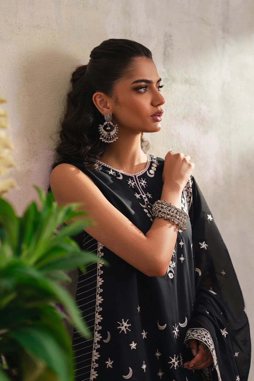 BLACK | E4153/103/901 | Rozana Collection SS '26 - Drop 4 | Ethnc