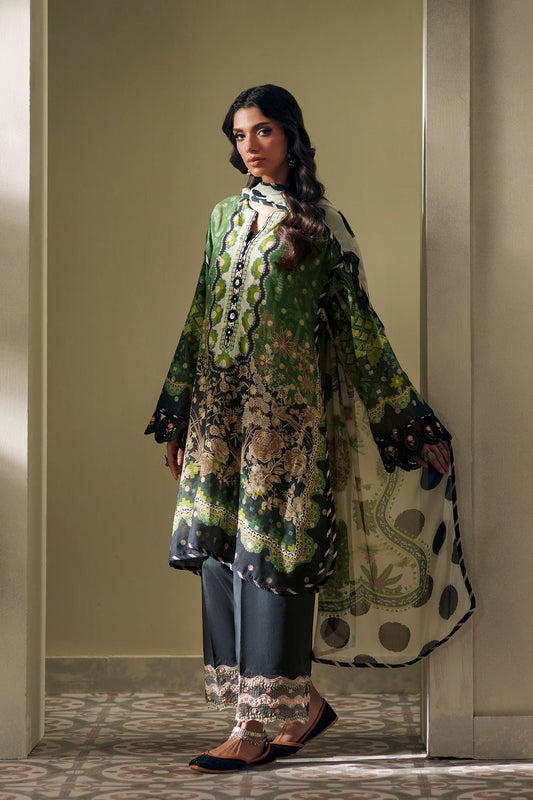 FOREST GREEN | E4192/103/705 | Rozana Collection SS '26- Drop 7 | Ethnc