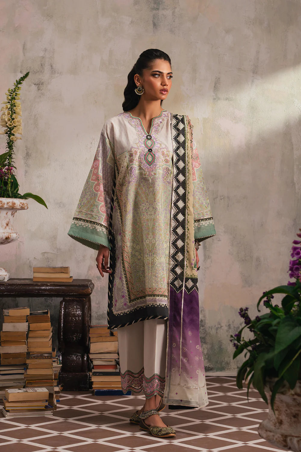 LILAC MARBLE | E4205/103/514 | Rozana Collection SS '26 - Drop 4 | Ethnc