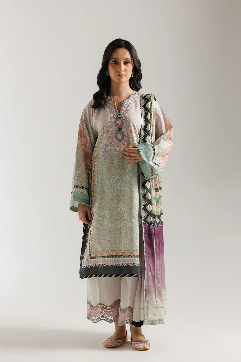 LILAC MARBLE | E4205/103/514 | Rozana Collection SS '26 - Drop 4 | Ethnc