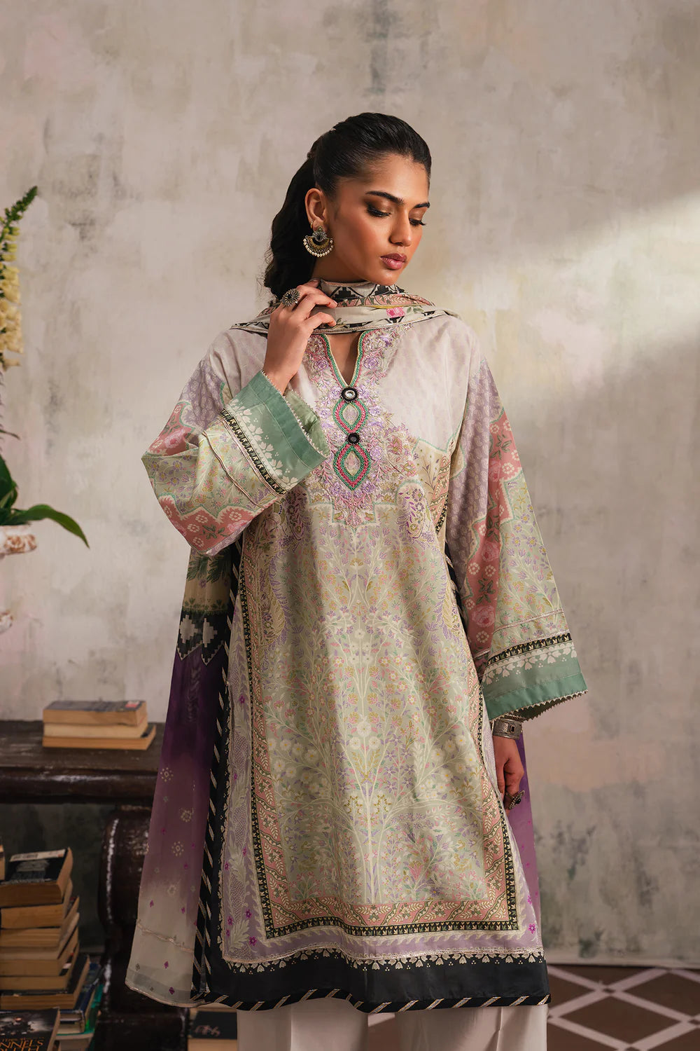 LILAC MARBLE | E4205/103/514 | Rozana Collection SS '26 - Drop 4 | Ethnc