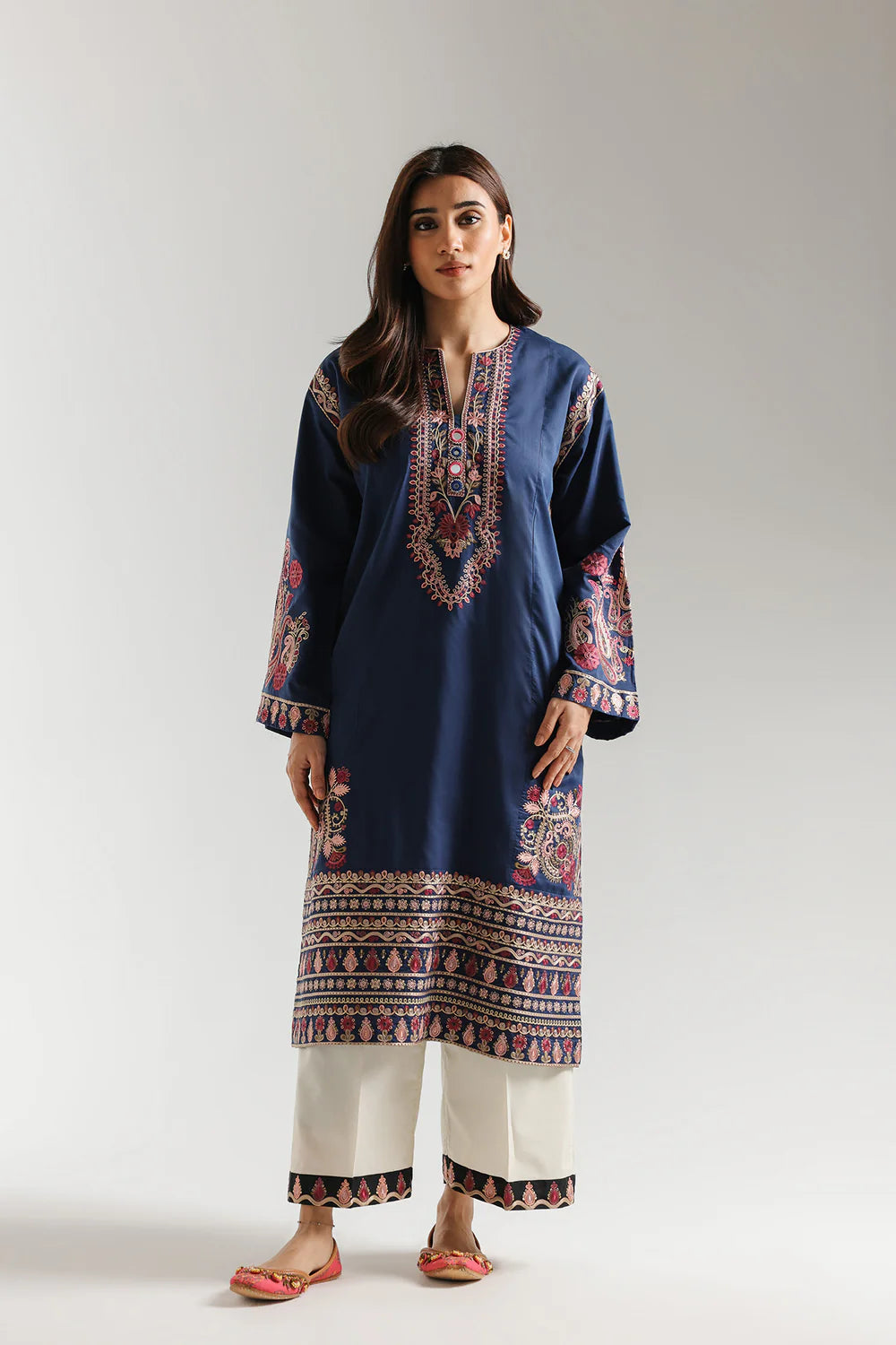 INDIGO BLUE | E4227/103/622 | Rozana Collection SS '26 Drop 3 | Ethnc