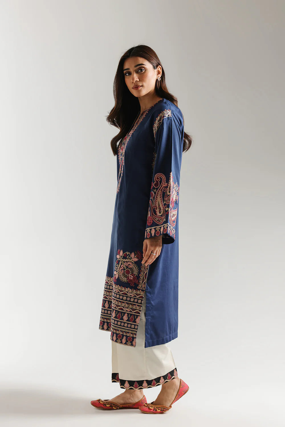 INDIGO BLUE | E4227/103/622 | Rozana Collection SS '26 Drop 3 | Ethnc