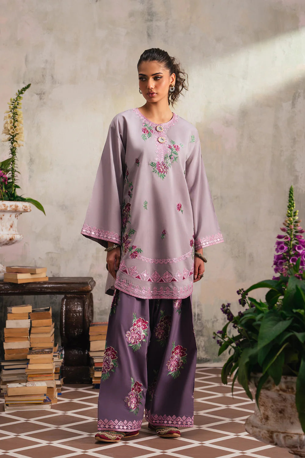 PASTEL LILAC | E4228/103/513 | Rozana Collection SS '26 - Drop 4 | Ethnc
