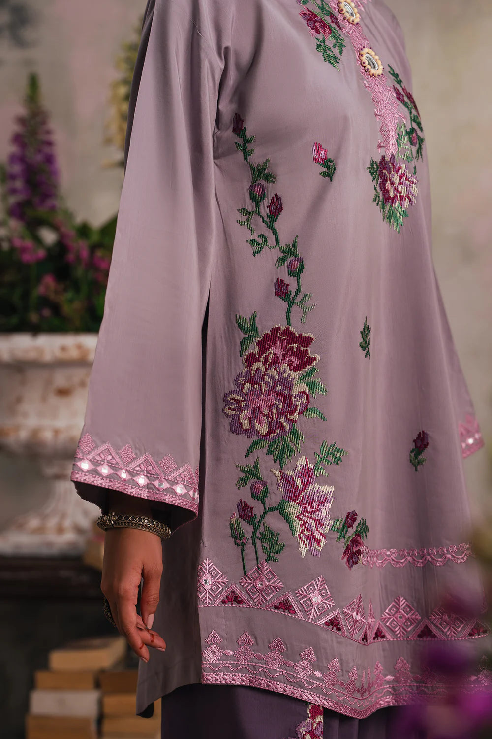 PASTEL LILAC | E4228/103/513 | Rozana Collection SS '26 - Drop 4 | Ethnc