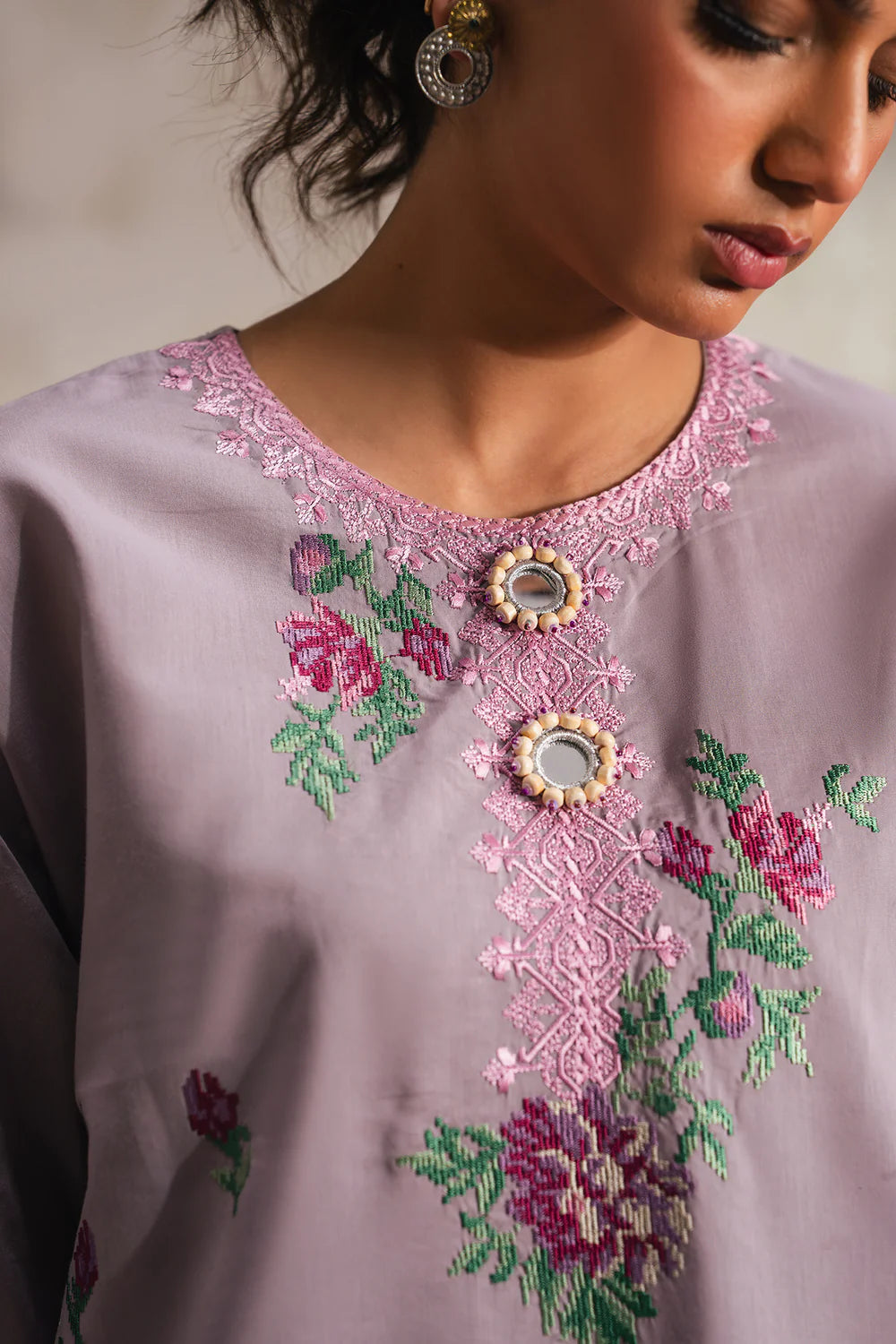 PASTEL LILAC | E4228/103/513 | Rozana Collection SS '26 - Drop 4 | Ethnc