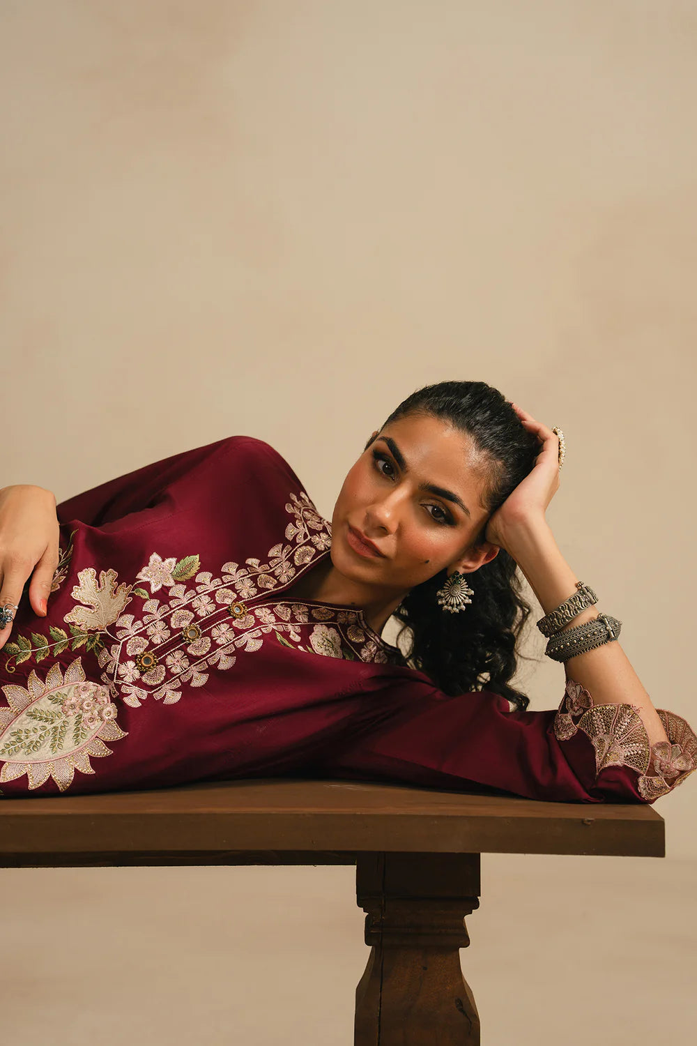 CHOCOLATE | E4231/103/318 | Rozana Collection SP SS '26- Drop 5 | Ethnc