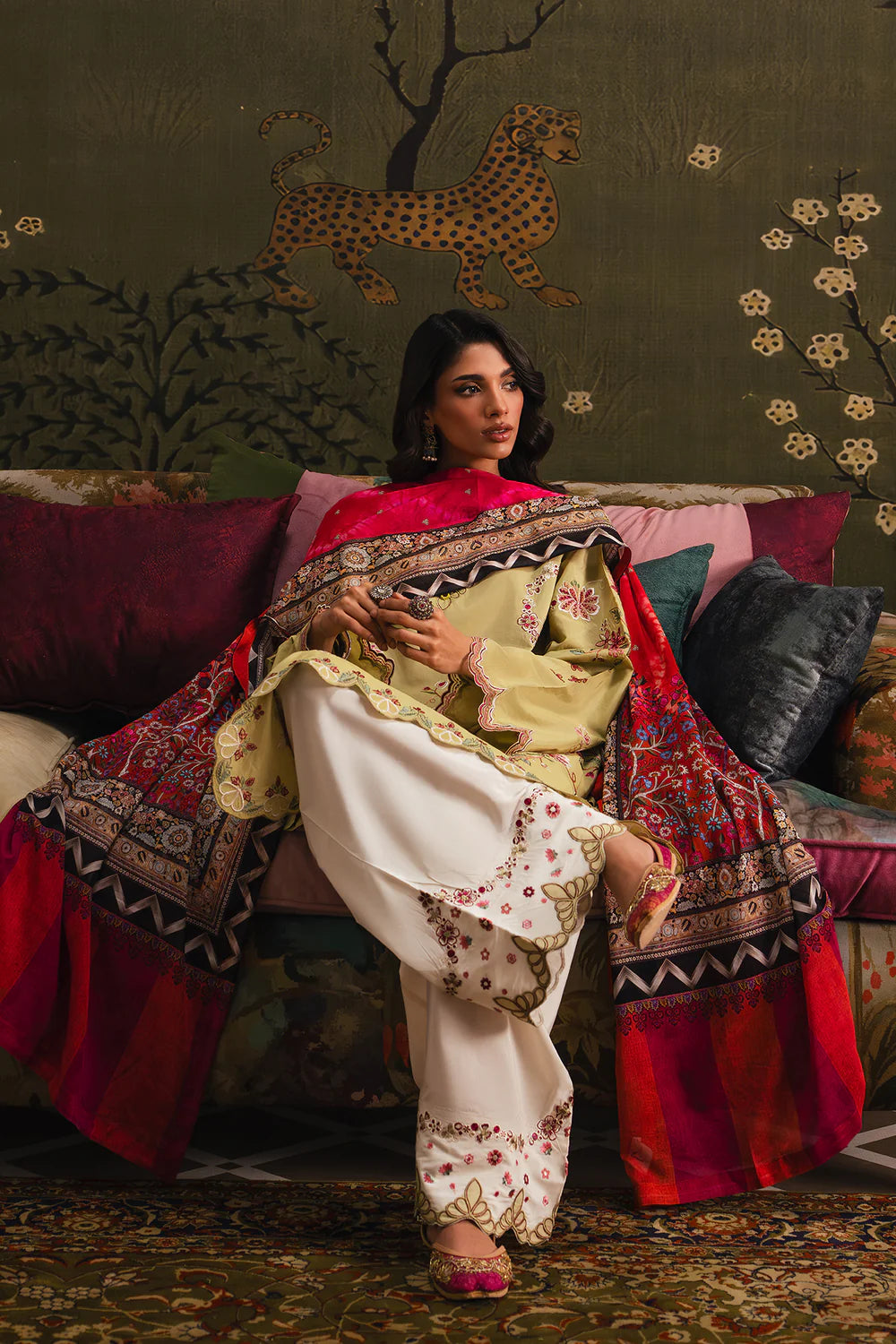 APPLE GREEN | E4238/103/127 | Rozana Collection SS '26 - Drop 4 | Ethnc