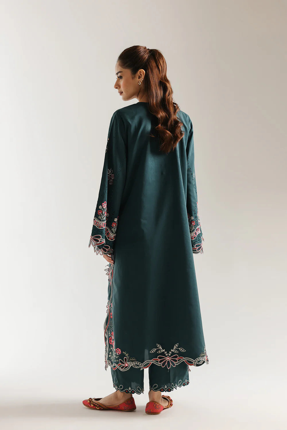 FOREST-GREEN | E4240/103/704 | Rozana Collection SS '26 Drop 3 | Ethnc