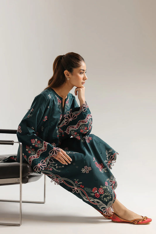 FOREST-GREEN | E4240/103/704 | Rozana Collection SS '26 Drop 3 | Ethnc