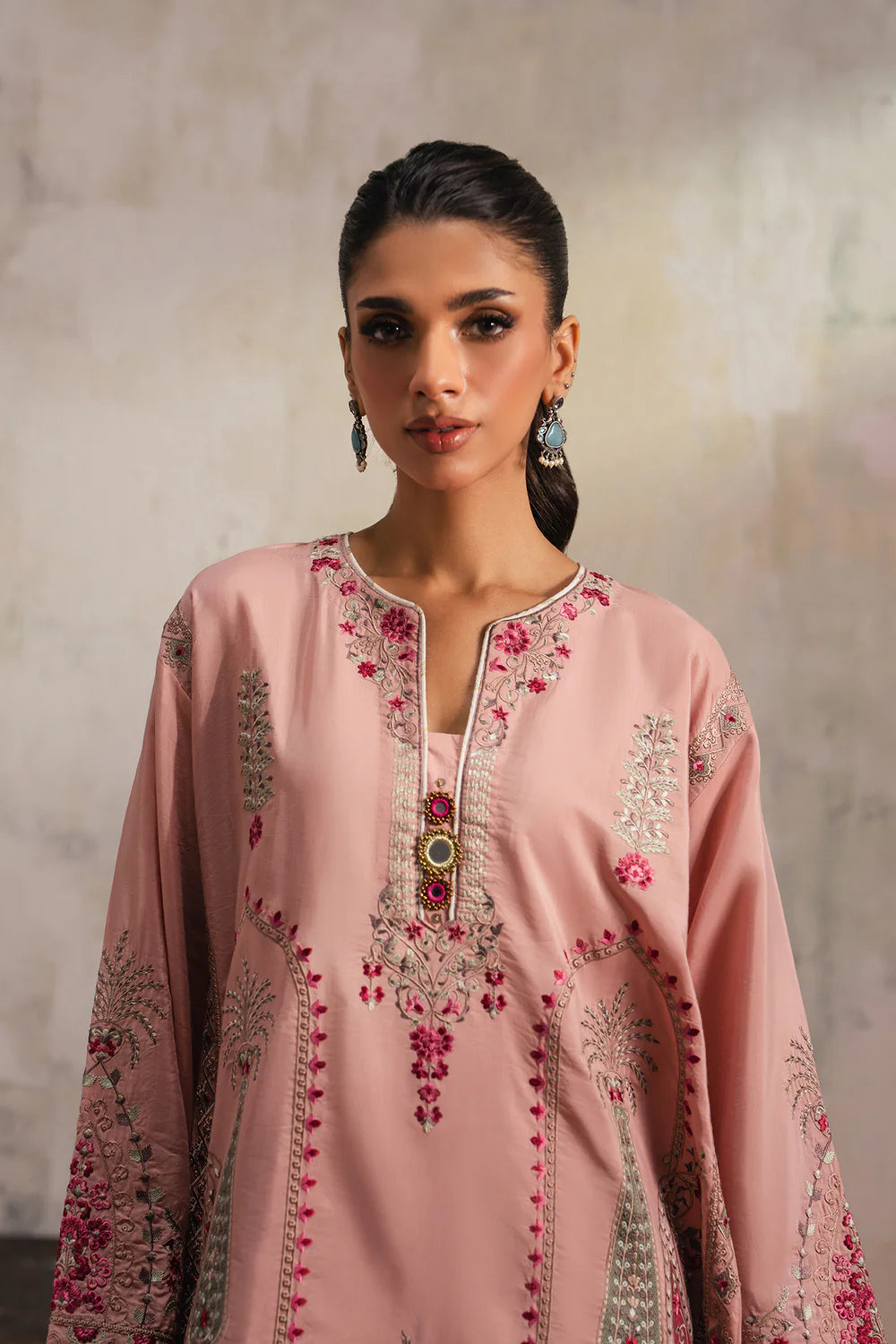 BLUSH CORAL | E4244/103/314 | Rozana Collection SS '26 - Drop 4 | Ethnc