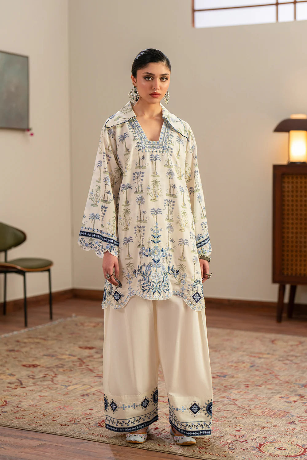 VANILLA ICE | E4268/103/005 | Rozana Collection Summer '26 - Drop 2 | Ethnc