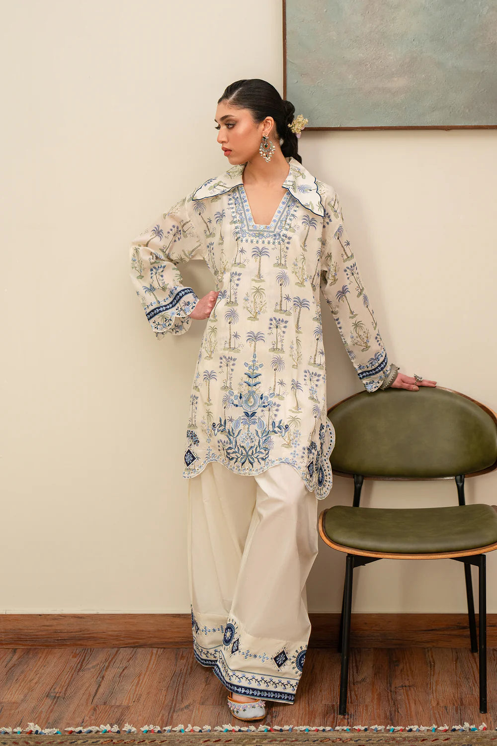 VANILLA ICE | E4268/103/005 | Rozana Collection Summer '26 - Drop 2 | Ethnc